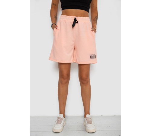 Шорты женские с принтом, цвет персиковый, 238R132