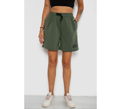 Шорты женские с принтом, цвет хаки, 238R132