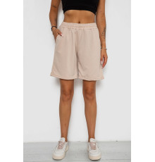 Шорты женские однотонные, цвет бежевый, 238R57820