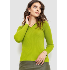 Жіноча кофта в рубчик, колір оливковий, 204R015