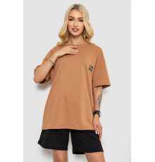 Костюм жіночий повсякденний, колір темно-бежевий, 241R5004-1