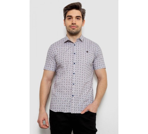 Сорочка чоловіча з коротким рукавом, колір бежевий, 214R6917-15