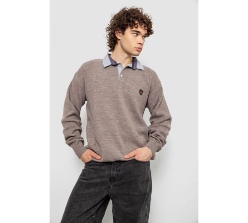 Свитер-обманка мужской, цвет мокко, 161R924