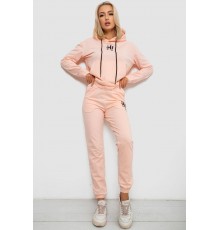 Спортивний костюм жіночий двонитка, колір персиковий, 214R1419-003