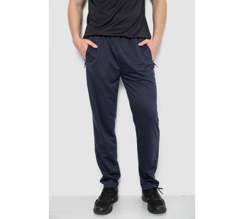 Спорт штани чоловічі, колір темно-синій, 244R41734