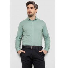 Сорочка чоловіча однотонна, колір оливковий, 186R2100