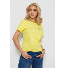 Футболка женская с принтом, цвет желтый, 238R57800