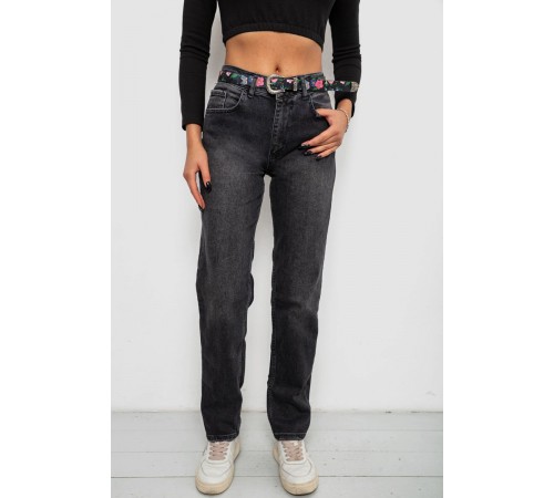 Джинси жіночі Boyfriend, колір чорний, 244R18