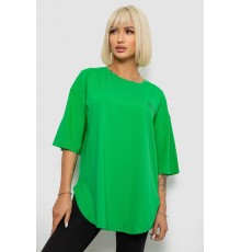 Футболка женская с принтом, цвет зеленый, 244R2017