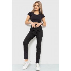 Джинсы женские skinny, цвет черный, 186R0028