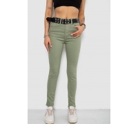 Джинсы женские Skinny Американки, цвет оливковый, 182R00252