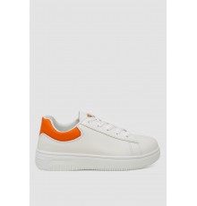 Кеди жіночі, колір біло-помаранчевий, 248R115