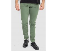 Джинсы мужские однотонные, цвет хаки, 247R6301