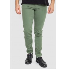Джинси чоловічі однотонні, колір хакі, 247R61