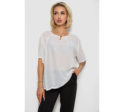Блуза, цвет молочный, 244RM205