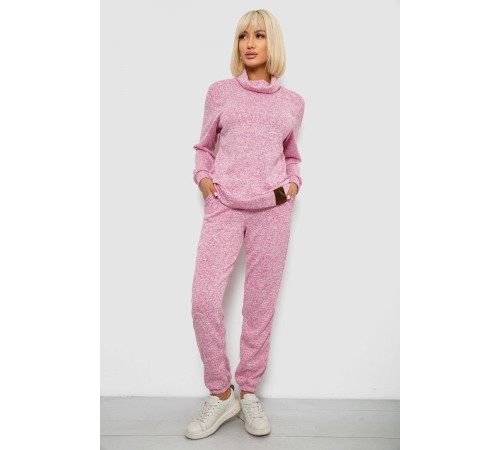 Костюм жіночий повсякденний, колір рожевий, 257R123