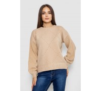 Свитер женский, цвет светло-бежевый, 244R2026-8