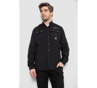 Сорочка чоловіча, колір чорний, 186R01-1