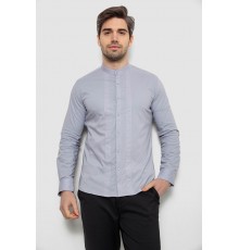 Сорочка чоловіча однотонна, колір сірий, 186R2033