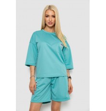 Костюм жіночий однотонний, колір оливковий, 238R116-1