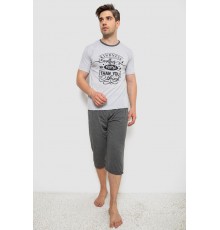 Піжама чоловіча, колір світло-сірий, 243R6205