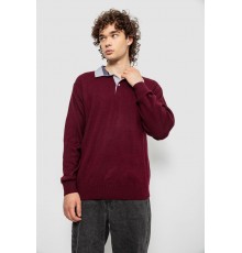 Светр-обманка чоловічий, колір бордовий, 161R924