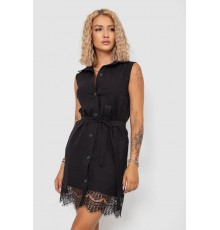 Сукня на ґудзиках, колір чорний, 102R388