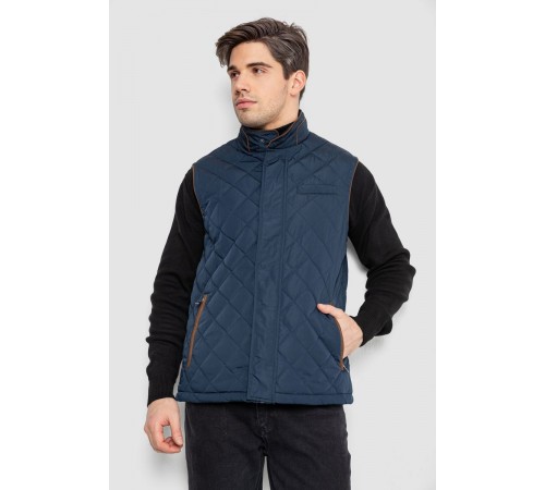 Жилетка чоловіча демісезонна, колір темно-синій, 244RM5