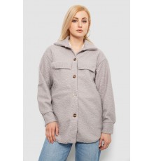 Рубашка -бомбер женская, цвет серый, 257R153