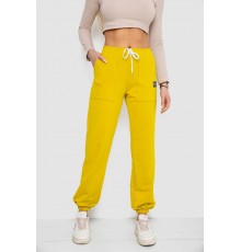 Спортивні штани жіночі, колір гірчичний, 247R4670