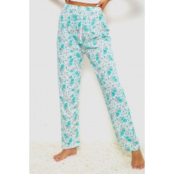 Штаны женские домашние, цвет молочно-бирюзовый, 238R57854
