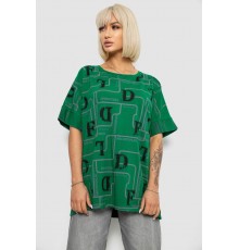 Футболка женская с принтом, цвет зеленый, 244R4016
