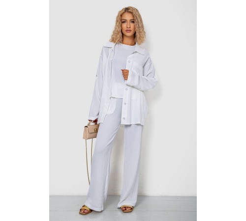 Костюм женский тройка, цвет молочный, 102R5255