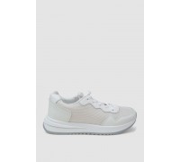 Кроссовки женские, цвет бело-серый, 248RG02