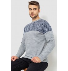 Светр чоловічий, колір сіро-синій, 161R898