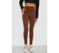 Лосины однотонные, цвет коричневый, 238R57308