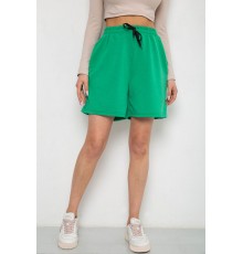 Шорти жіночі однотонні, колір зелений, 238R57907