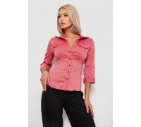 Рубашка классическая в полоску, цвет коралловый, 230R643