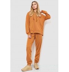 Спорт костюм жіночий двонитка, колір коричневий, 244R009