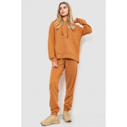 Спорт костюм женский двухнитка, цвет коричневый, 244R009
