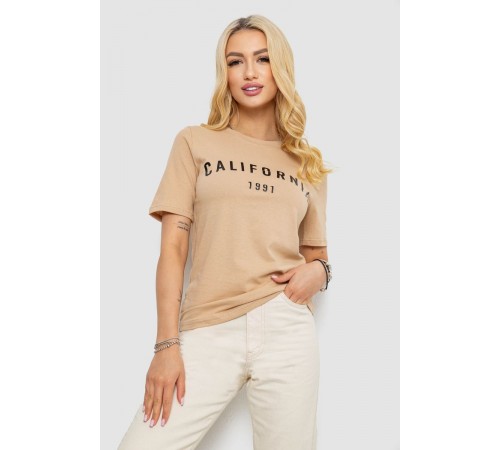 Футболка ж., цвет бежевый, 241R131