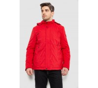 Куртка чоловіча демісезонна з капюшоном, колір червоний, 244R9159A