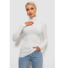 Гольф жіночий однотонний, колір білий, 204R040