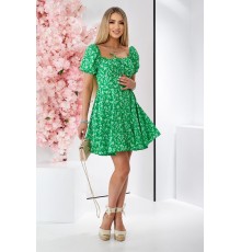 Сукня жіноча з принтом софт, колір зелений, 257R811