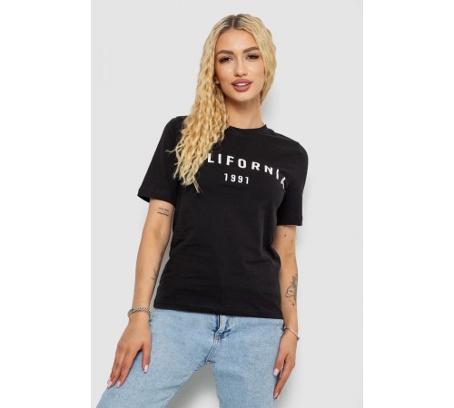 Футболка ж., цвет черный, 241R131