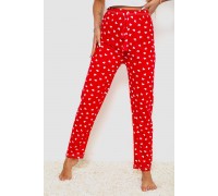 Штаны женские домашние, цвет красный, 238R57854-1