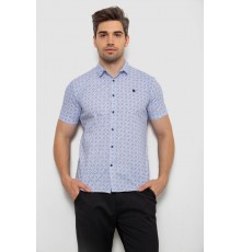Сорочка чоловіча з коротким рукавом, колір блакитний, 214R6917-15
