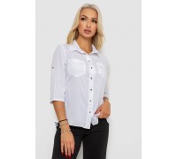 Блуза класична, колір білий, 230R72-1