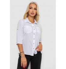 Блуза класична, колір білий, 230R72-1
