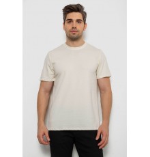 Футболка чоловіча однотонна, колір кремовий, 238R155